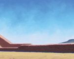 David Knowlton, Pecos Ruin, oil, 10 x 48.