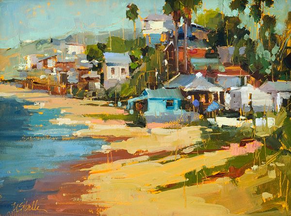 Show Preview Laguna Beach Plein Air Southwest Art Magazine   1018usibelli M BeachCottages .optimal 