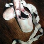 Robbie Fitzpatrick, Ballet Shoes, watercolor, 14 x 11.