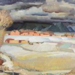 Victor Higgins, Taos in Winter, oil, 24 x 30.