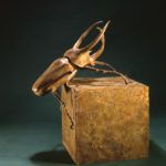 Tony Hochstetler, Rhinoceros Beetle (Large), 1991, bronze, 20 x 18 x 14, collection of Clay and Julie Speer.