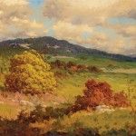 Robert William Wood, Autumn in Texas, oil, 20 x 24. Estimate: $10,000-$15,000.