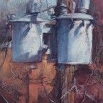 Jill Soukup, Pole Décor (Art Students League Denver), oil, 16 x 22.