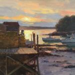 Don Demers, Gloaming, oil, 8 x 10.