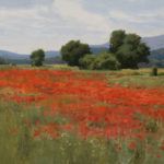 Don Demers, Poppies en Provence, oil, 9 x 12.