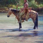 Martin Grelle, A Moment of Peace, oil, 36 x 24.