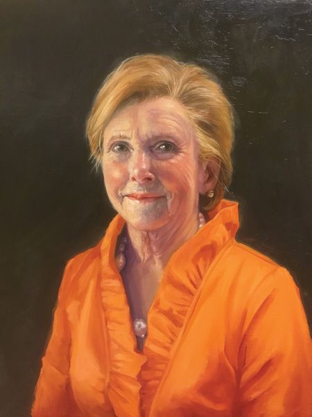 Diana Kirkpatrick, Portrait of Emmy King, oil, 21 x 15.