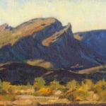 Bill Gallen, Tilted Mesas, oil, 9 x 12.