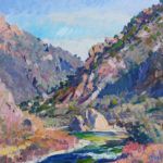 Walt Gonske, On the Arkansas River—Colorado, oil, 24 x 28.