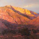 Jill Hartley, Sunset in the Canyon, oil, 20 x 20.