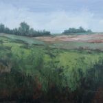 Jane Hunt, Door County Farmland, oil, 11 x 14.