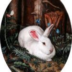 Rebecca Luncan, A Rabbit in the Forest, After Hans Hoffman, oil, 4 x 3.