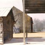 Dean Mitchell, Tobacco Barn Shadows, watercolor, 22 x 30.