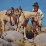 Glenn Dean, Desert Wrangler, oil, 9 x 12.