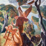 Bryan Haynes, Icarus and Persephone, acrylic, 72 x 48.