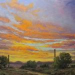 Jeff Love, Desert Dawning, oil, 24 x 36.