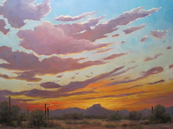 Jeff Love, Lingering on the Horizon, oil, 30 x 40.
