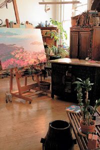 Kristen Olsen's studio
