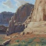 Chuck Rawle, Canyon Colors, oil, 8 x 10.