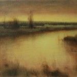 Nancy Bush, Spring Creek, oil, 14 x 18.