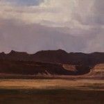 Douglas Fryer, Vermillion Cliffs, oil, 27 x 60.