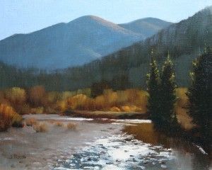 John Roush, Colorado Blue, oil, 8 x 10.