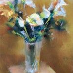 Desmond O’Hagan, Floral Still Life, pastel, 9 x 12.