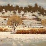 Shanna Kunz, Santa Fe Winter, oil, 20 x 30.