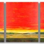 Mark Bowles, Sunset, acrylic, 50 x 120.