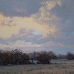 Bruce Peil, Meadowlark Sky, oil, 24 x 30.