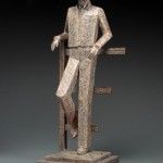 Jeannine Young, Quittin’ Time, bronze, 22 x 8 x 9.