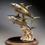 Kim Shaklee, The Daily Double—Yellow Fin Tuna, bronze, 20 x 10 x 15.