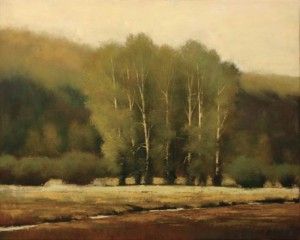 Shanna Kunz, Swan Valley Song, oil, 24 x 30.