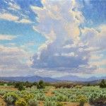 Charles Muench | Late Summer Sotrm, oil, 24 x 24.