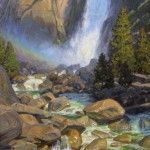 Charles Muench | Yosemite Falls, oil, 30 x 24.
