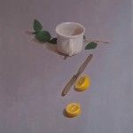 Sarah Freeman | Teacup With Lemons, oil, 20 x 16.