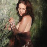 Anna Rose Bain, Sunbathed, oil, 18 x 14.