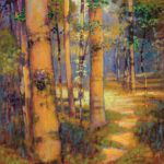 Rick Stevens, The Forest is Calling, oil, 48 x 48.