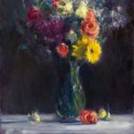 Ryan Jensen, December Flowers, oil.
