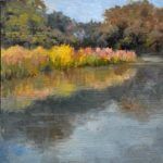 Joey Frisillo, Pond Highlights, oil, 10 x 8.