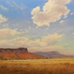 Jeri Salter, Western Plateaus, pastel, 15 x 20.