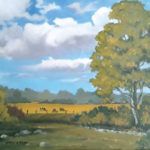 Jerry Gadd, Summer Pasture, oil, 16 x 20.