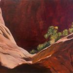 Laura Barrow, Bryce Canyon Swoosh, oil, 9 x 12.
