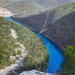 Laura Barrow, Deep Peace of the River to You, oil, 24 x 18.