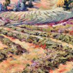 Margaretta Caesar, Harvest Patterns, oil, 40 x 30.