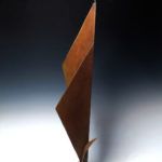 Don Rambadt, Winter’s Warmth, welded bronze, 40 x 8 x 10.