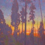 Dan Schultz, Summer Moonset, oil, 16 x 20.