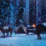 Ty Barhaug, Caught by an Unexpected Snow, oil, 38 x 60.