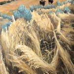 Heather Foster, Tall Grass, acrylic, 48 x 30, Ann Korologos Gallery.