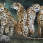Hebe Brooks, One of a Kind Family Reunion, oil, 24 x 48.